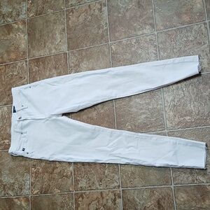 Adriano Goldschmied Farrah Skinny ankle high rise white denim jeans size 26R